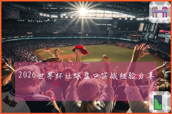 2026世界杯让球盘口实战经验分享